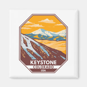 Keystone Colorado Winter Ski Area  Magnet