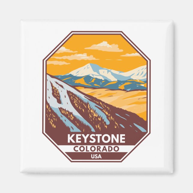 Keystone Colorado Winter Ski Area  Magnet (Front)