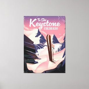 Keystone to ski canvas print
