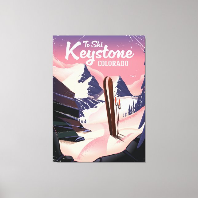 Keystone to ski canvas print (Front)