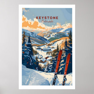 Keystone Wall Art Print - Colorado Ski Art 1
