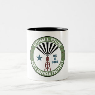 Keystone XL Pipeline Two-Tone Coffee Mug