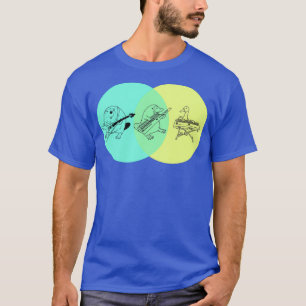 Keytar Platypus Venn Diagram 1 T-Shirt