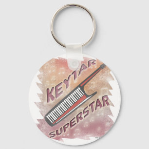 Keytar Superstar Key Ring
