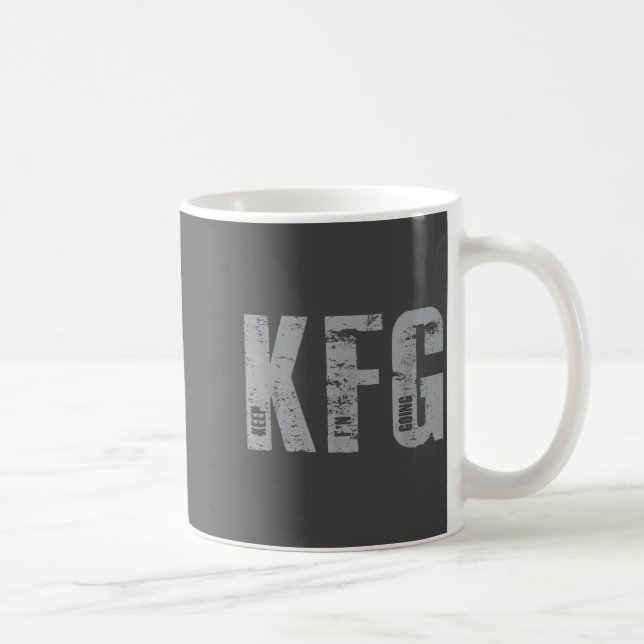 Kfg Keep F'n Going Military Style  Coffee Mug (Right)