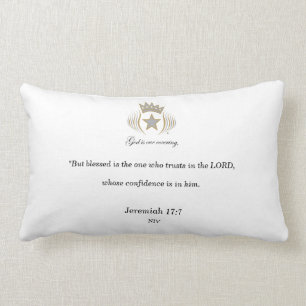 KFGK Blessed Collection Jer:17-7 Blessed Lumbar Cushion