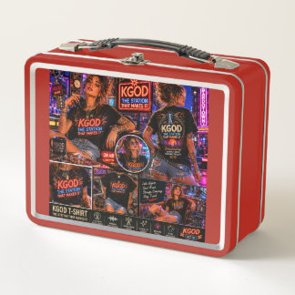 KGOD Radio Late Night Metal Lunch Box