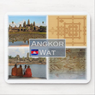 KH Cambodia - Angkor Wat - Vishnu - Mouse Pad