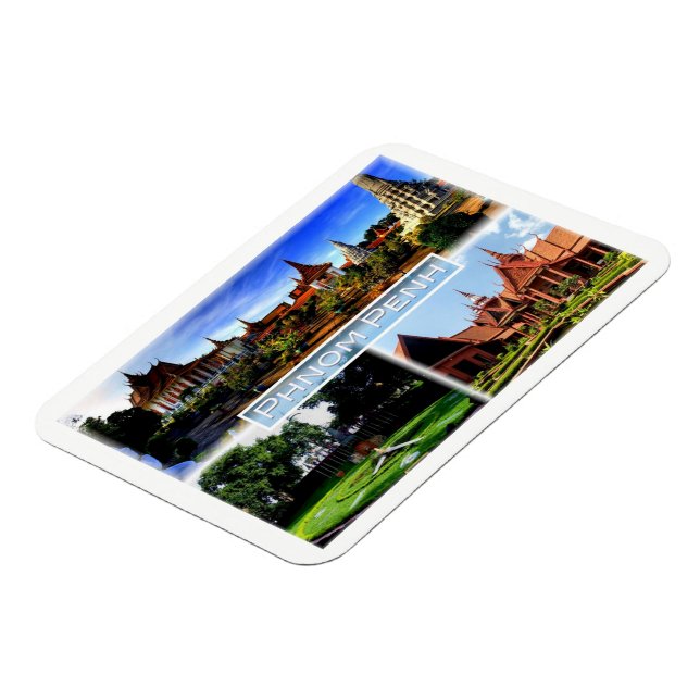 KH Phnom Penh - Silver Pagoda - Royal Palace - Mag Magnet (Left Side)