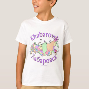 Khabarovsk Russia Map T-Shirt