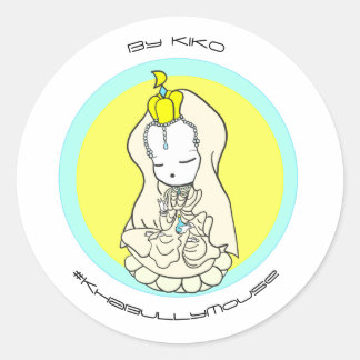 KhabullyMouse観音Goddessかぶりー Classic Round Sticker