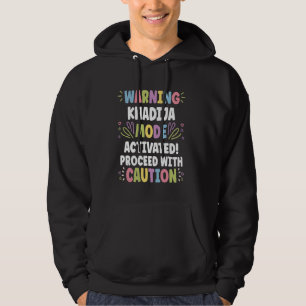 KHADIJA Personalised Name Funny Cute Custom KHADIJ Hoodie