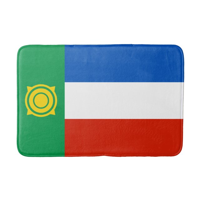 Khakassia Flag Bath Mat (Front)