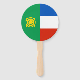 Khakassia Flag Hand Fan