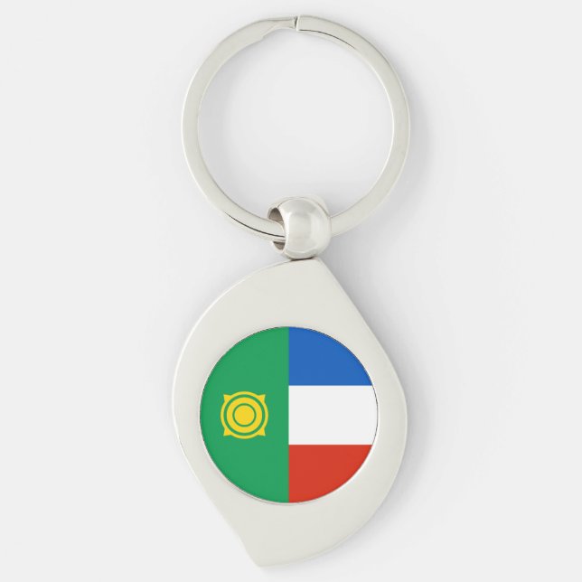 Khakassia Flag Key Ring (Front)