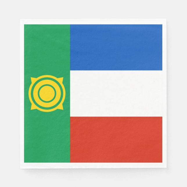 Khakassia Flag Napkin (Front)
