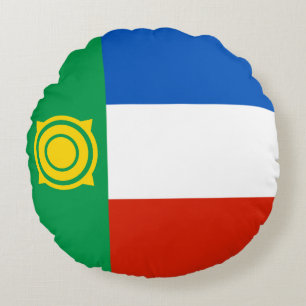 Khakassia Flag Round Cushion