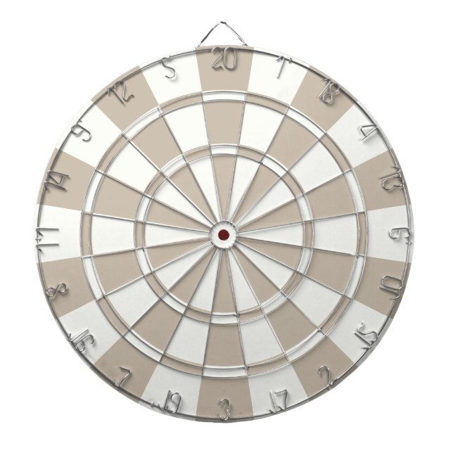 Khaki And White Dartboard (Front)