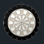 Khaki Black And White Dartboard<br><div class="desc">Khaki Black And White Dart Board</div>
