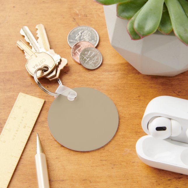 Khaki Button Keychain (Desk)