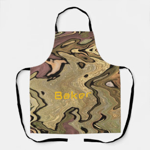 Khaki camo camouflage Cook Baker personalise Apron