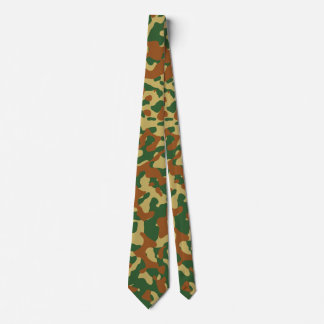 Khaki Camouflage in Brown and Green Tie