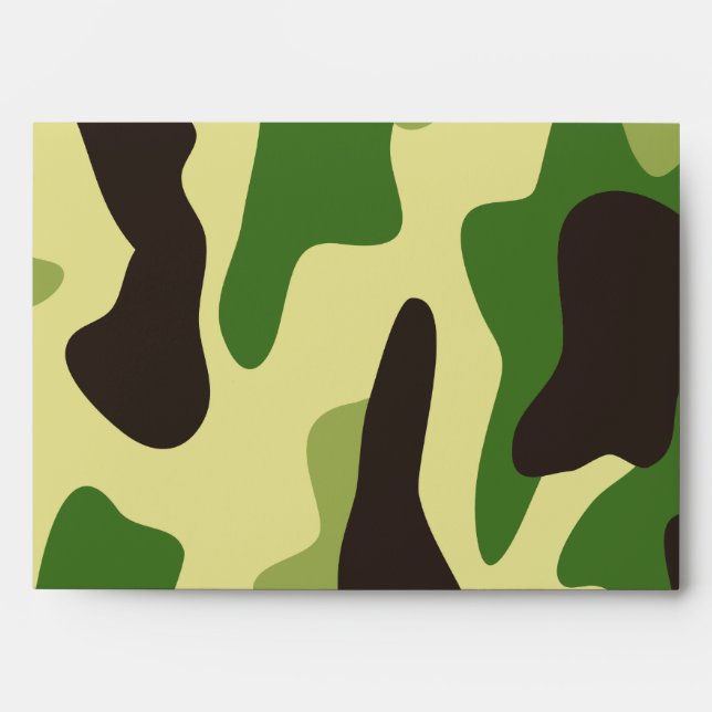 Khaki camouflage pattern envelope (Front)