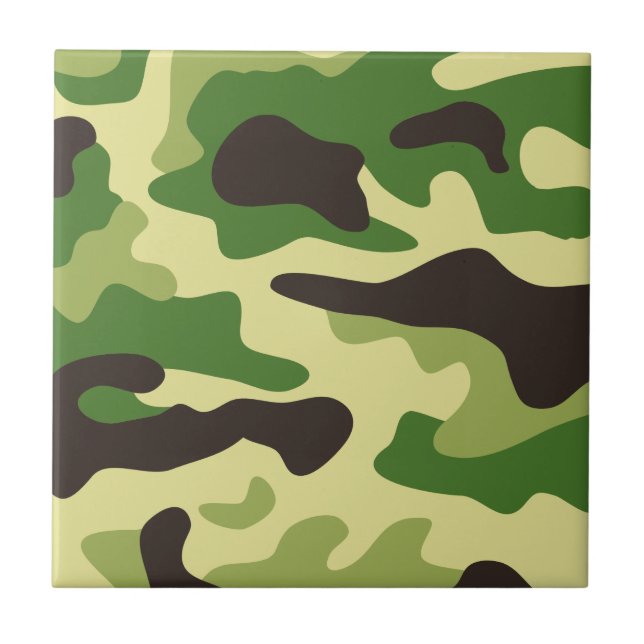 Khaki camouflage pattern tile (Front)