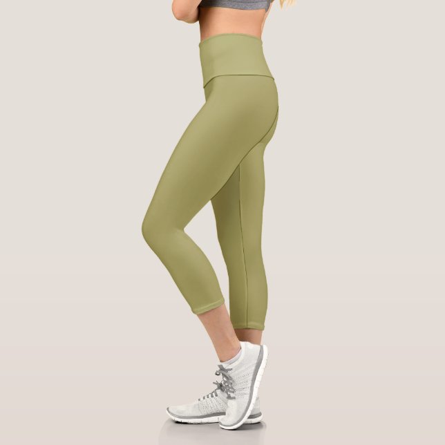 Khaki Capri Leggings (Left)