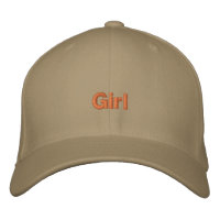 Khaki Colour Flexfit Wool Girl Text Women's