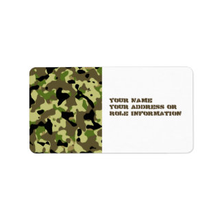 Khaki Commando Game Adhesive Labels