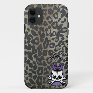 Khaki Leopard Dokuro-Chan Case-Mate iPhone Case