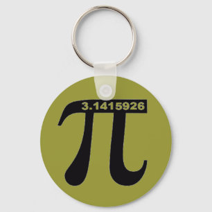 Khaki Pi Keychain