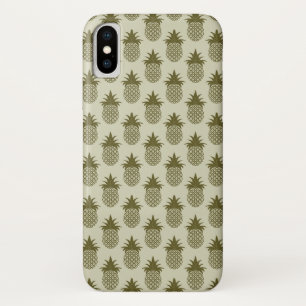 Khaki Pineapple Pattern Case-Mate iPhone Case
