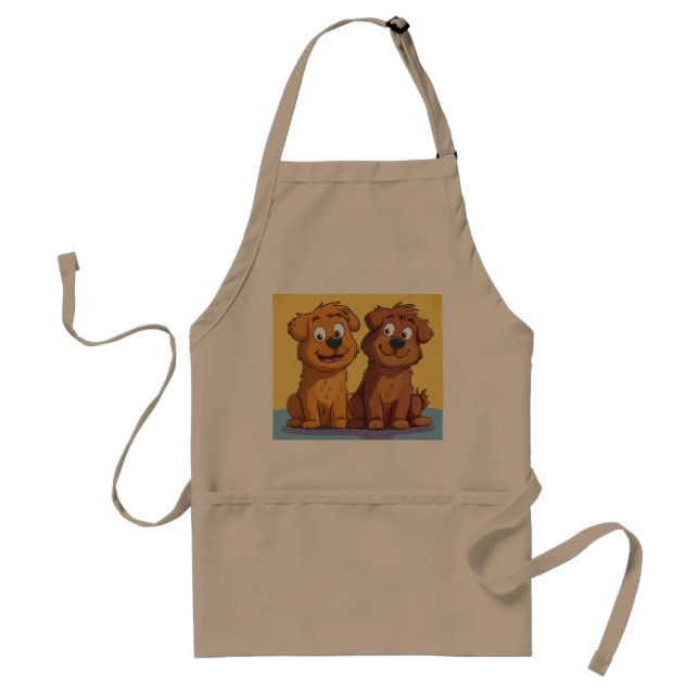 Khaki puppy standard apron (Front)