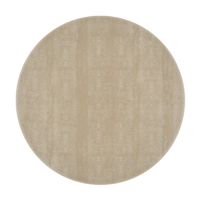 Khaki Round Glass Cutting Board (Front)