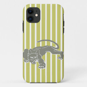 Khaki Safari Stripe with Leopard Case-Mate iPhone Case