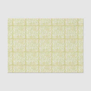 Khaki Safari Zebra, tiled design Tissue Paper