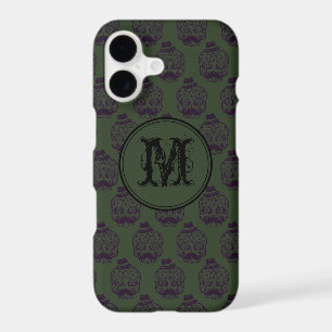 Khaki Skull Halloween Personalised Monogram
