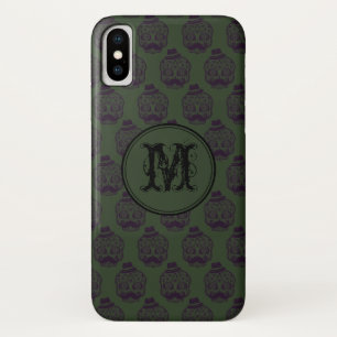 Khaki Skull Halloween Personalised Monogram Case-Mate iPhone Case