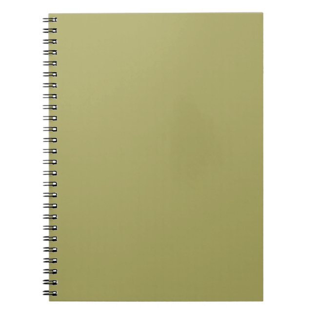 Khaki solid colour notebook (Front)