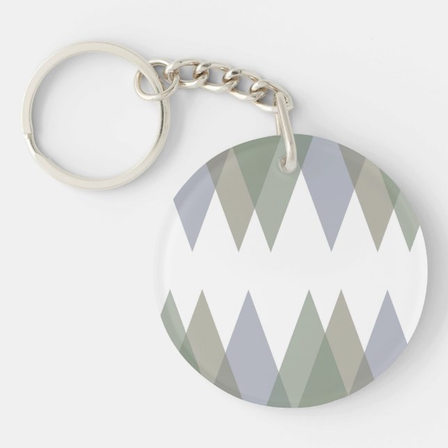 Khaki triangles key ring (Front)