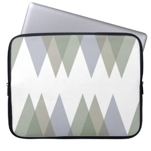 Khaki triangles laptop sleeve