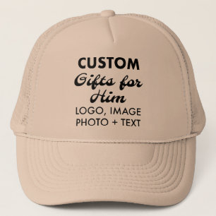 Khaki Trucker Hat Custom Gifts for Him
