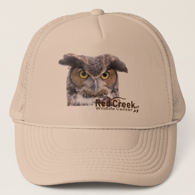 Khaki Trucker Hat with Gabby (Front)