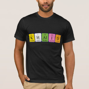 Khalid periodic table name shirt
