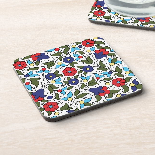 Khalil Hebron Middle Eastern Ceramic Inspired Coaster (Left Side)