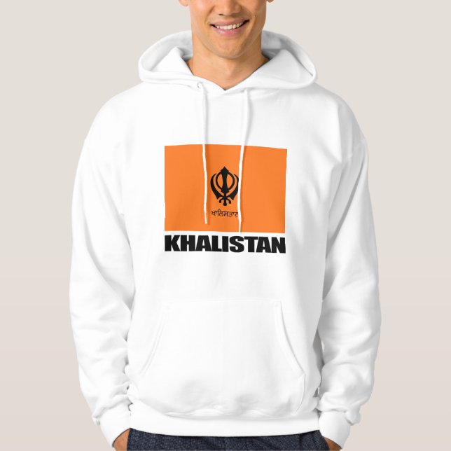 Khalistan Flag Apparel Hoodie (Front)