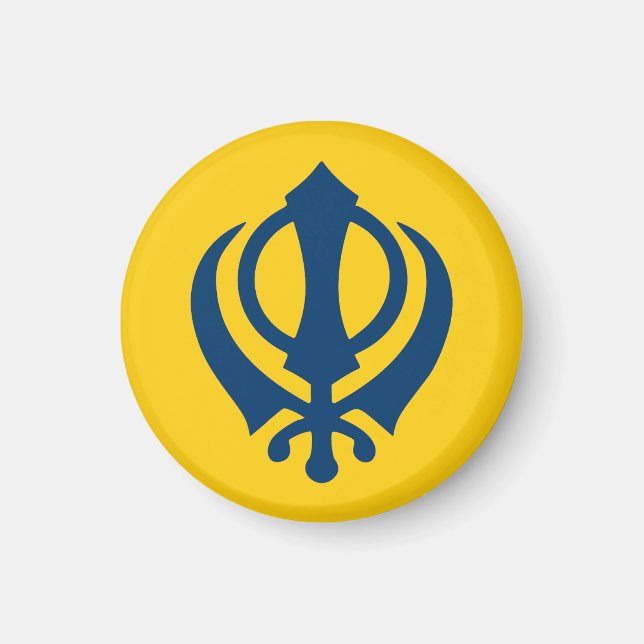 Khalistan flag (proposed) magnet (Front)