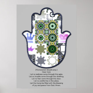 Khamsa Hand Poster Design 1 Owner Upscale